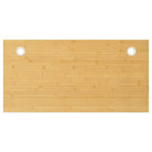 Bamboe bureaublad met gebogen rand en gelakte afwerking - 100 x 50 x 2.5 cm / Recht - Onderdelen en accessoires