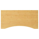 Bamboe bureaublad met gebogen rand en gelakte afwerking - 100 x 50 x 2.5 cm / Gebogen - Onderdelen en accessoires
