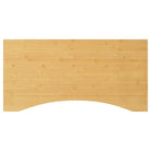 Bamboe bureaublad met gebogen rand en gelakte afwerking - 100 x 50 x 4 cm / Gebogen - Onderdelen en accessoires
