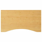 Bamboe bureaublad met gebogen rand en gelakte afwerking - 100 x 60 x 1.5 cm / Gebogen - Onderdelen en accessoires