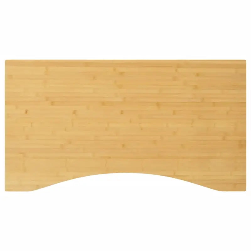 Bamboe bureaublad met gebogen rand en gelakte afwerking - 100 x 60 x 1.5 cm / Gebogen - Onderdelen en accessoires