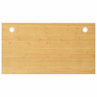 Bamboe bureaublad met gebogen rand en gelakte afwerking - 100 x 60 x 4 cm / Recht - Onderdelen en accessoires