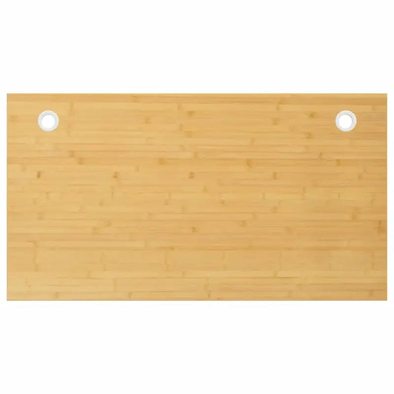 Bamboe bureaublad met gebogen rand en gelakte afwerking - 100 x 60 x 4 cm / Recht - Onderdelen en accessoires