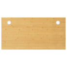 Bamboe bureaublad met gebogen rand en gelakte afwerking - 110 x 55 x 2.5 cm / Recht - Onderdelen en accessoires