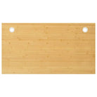 Bamboe bureaublad met gebogen rand en gelakte afwerking - 110 x 60 x 1.5 cm / Recht - Onderdelen en accessoires