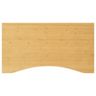 Bamboe bureaublad met gebogen rand en gelakte afwerking - 110 x 60 x 4 cm / Gebogen - Onderdelen en accessoires