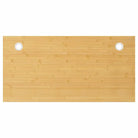 Bamboe bureaublad met gebogen rand en gelakte afwerking - 80 x 40 x 1.5 cm / Recht - Onderdelen en accessoires