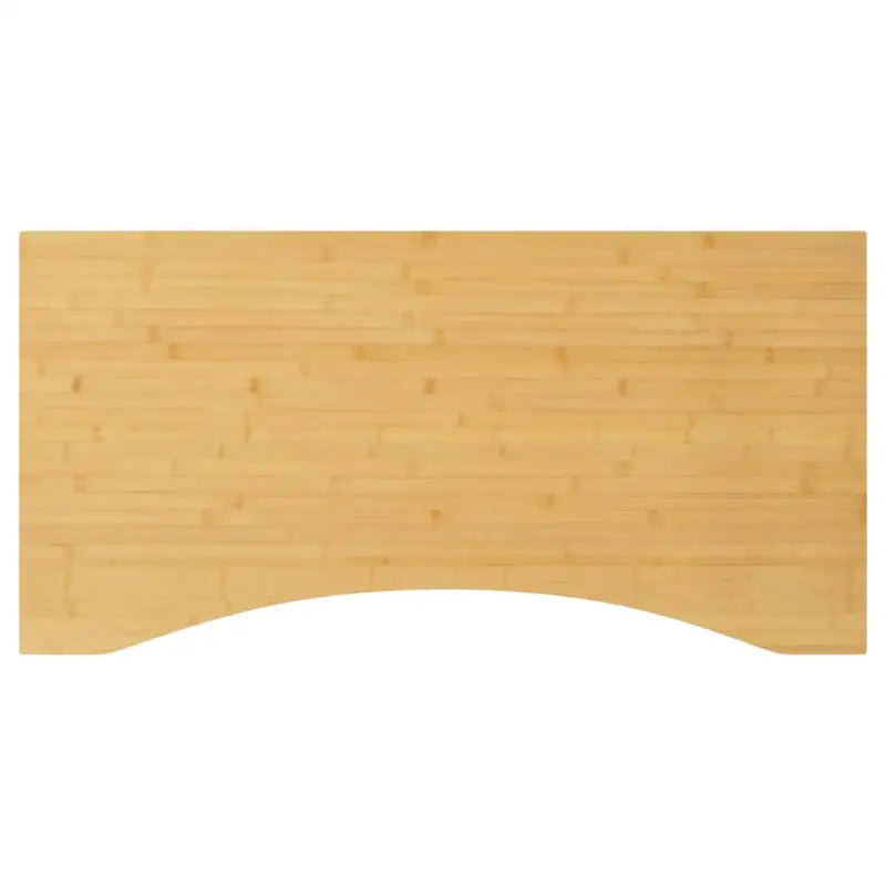 Bamboe bureaublad met gebogen rand en gelakte afwerking - 80 x 40 x 4 cm / Gebogen - Onderdelen en accessoires