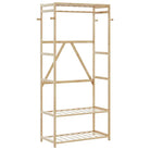 Bamboe kledingrek voor een natuurlijke en praktische ruimteorganisatie - 80 cm / 1 / zonder wielen - Kledingrekken &