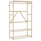 Bamboe kledingrek voor een natuurlijke en praktische ruimteorganisatie - 110 cm / 1 / zonder wielen - Kledingrekken &