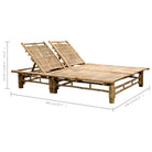 Bamboe ligstoel voor twee personen voor tuin en ontspanning - Ligstoelen