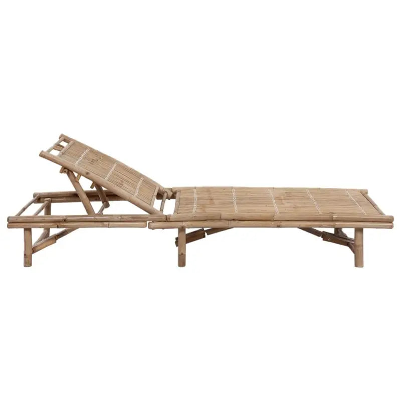 Bamboe loungeset voor ontspannen tuinmomenten - Ligstoelen
