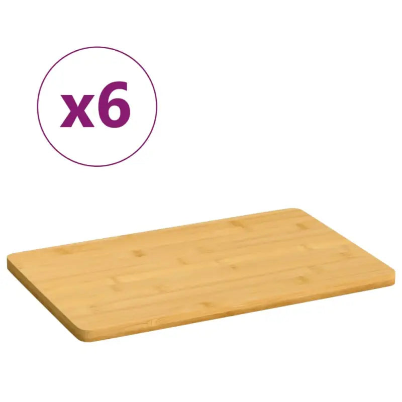 Bamboe ontbijtbord in natuurlijke kleur voor een rustieke uitstraling - 22 x 14 x 0.8 cm - Borden