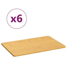 Bamboe ontbijtbord in natuurlijke kleur voor een rustieke uitstraling - 35 x 23 x 0.8 cm - Borden