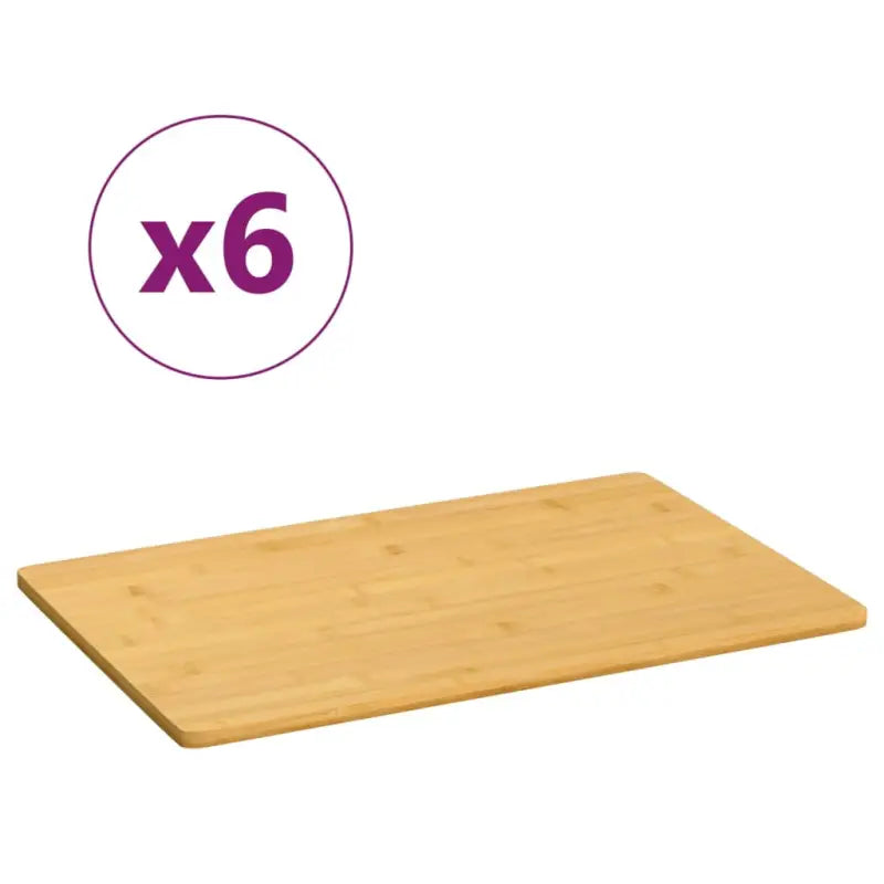 Bamboe ontbijtbord in natuurlijke kleur voor een rustieke uitstraling - 35 x 23 x 0.8 cm - Borden