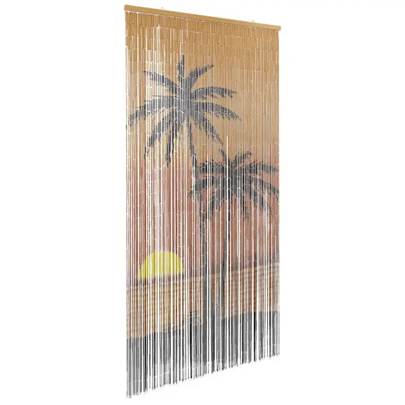 Bamboe Raamhorren voor Insectenbescherming buiten en binnen - 100 x 200 cm / Palmboom - Raamhorren