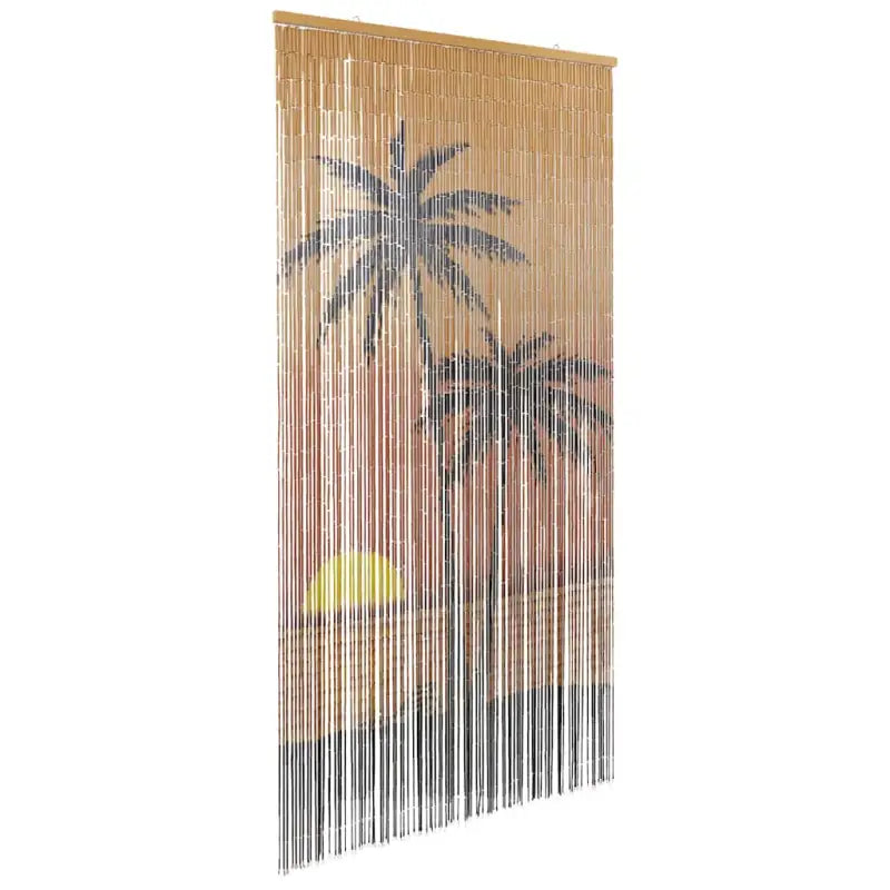 Bamboe Raamhorren voor Insectenbescherming buiten en binnen - 100 x 220 cm / Palmboom - Raamhorren