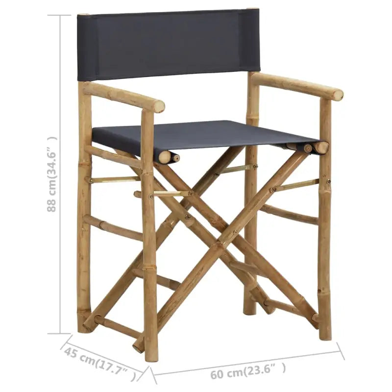 Bamboe Regisseursstoel voor Tuin en Terras - Tuinstoelen