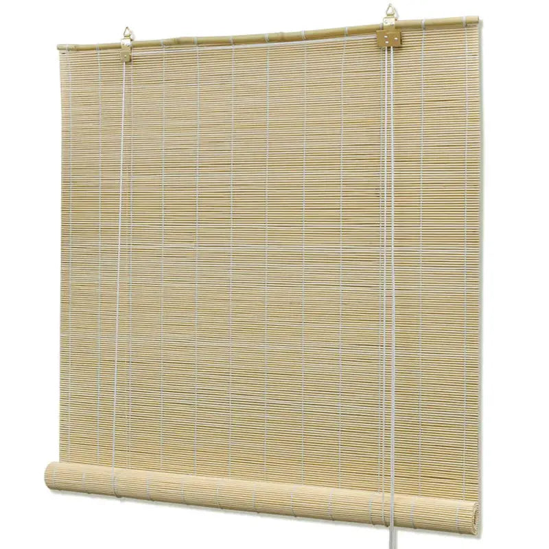 Bamboe rolgordijn voor jonge kinderen met privacy en lichtinlaat - Beige / 80 x 160 cm - Jaloezieën & rolgordijnen