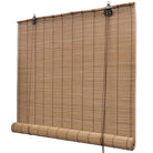 Bamboe rolgordijn voor jonge kinderen met privacy en lichtinlaat - Bruin / 100 x 160 cm - Jaloezieën & rolgordijnen
