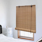 Bamboe rolgordijn voor jonge kinderen met privacy en lichtinloop - Bruin / 80 x 220 cm - Jaloezieën & rolgordijnen