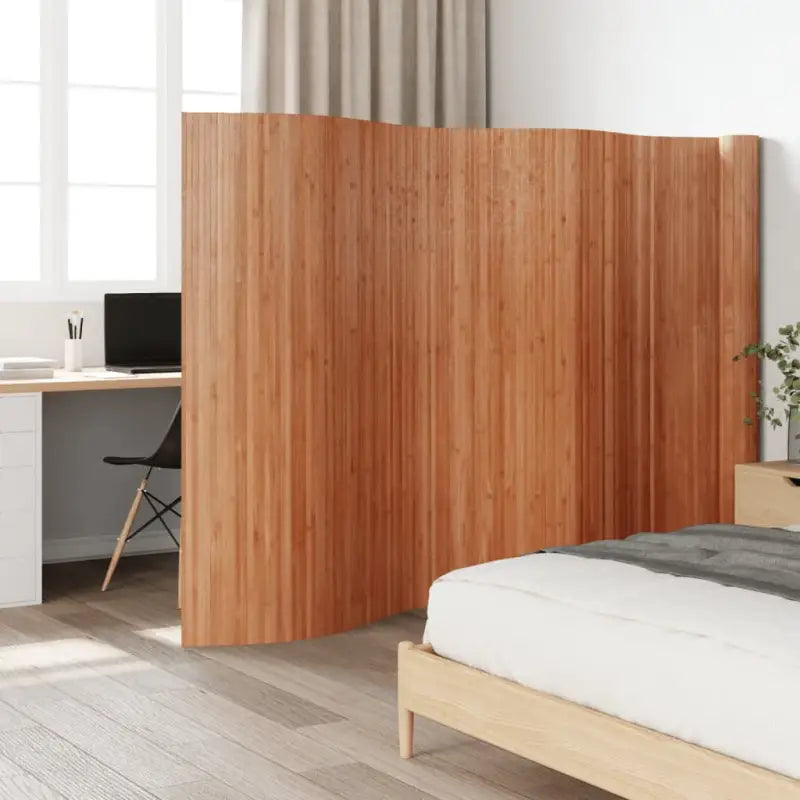 Bamboe scheidingswand voor privacy en natuurlijke stijl - Bruin / 800 x 165 cm - Kamerschermen