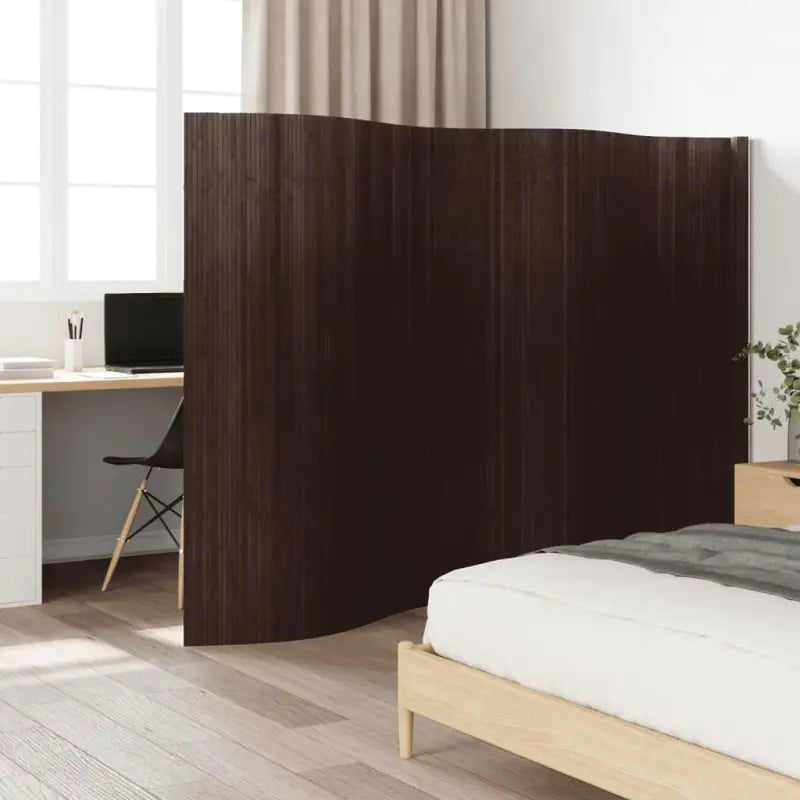 Bamboe scheidingswand voor privacy en natuurlijke stijl - Donkerbruin / 400 x 165 cm - Kamerschermen