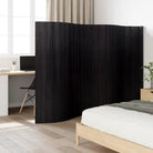Bamboe scheidingswand voor privacy en natuurlijke stijl - Zwart / 400 x 165 cm - Kamerschermen