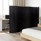 Bamboe scheidingswand voor privacy en natuurlijke stijl - Zwart / 800 x 165 cm - Kamerschermen