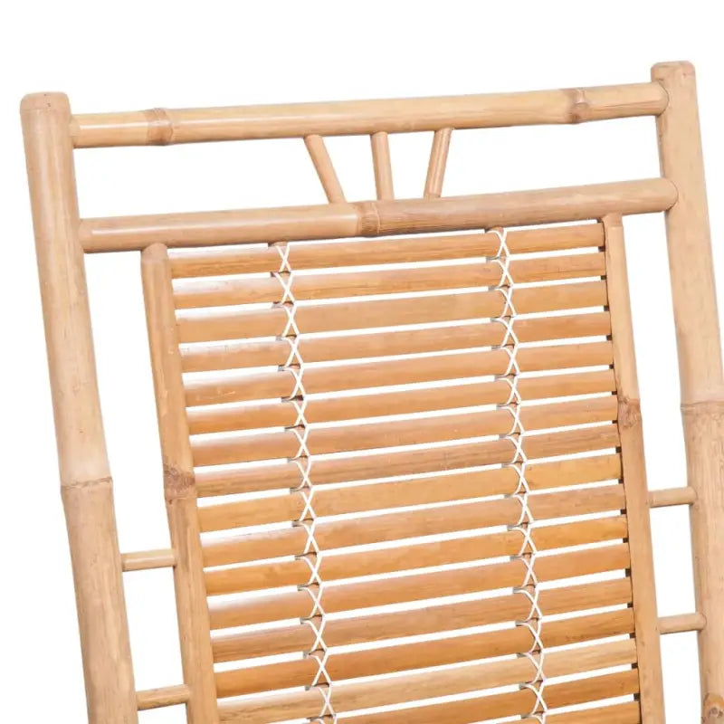 Bamboe schommelstoel voor tuin of terras met elastische band en sets touwtjes - Tuinstoelen