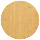 Bamboe tafelblad met gelakte afwerking voor thuis en horeca - Ø 40 x 2.5 cm / 1 - Tafelbladen