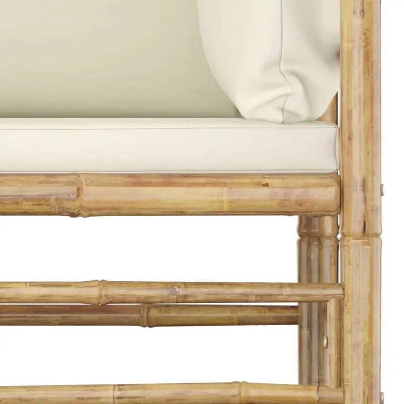 Bamboe tuin loungeset met comfortabele diepte zitting - Tuinsets