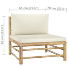 Bamboe tuin loungeset met comfortabele diepte zitting - Tuinsets