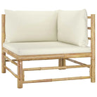 Bamboe tuin loungeset met comfortabele diepte zitting - Tuinsets