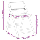 Bamboe tuinset met comfortabele zitervaring en wasbare hoes - Tuinsets