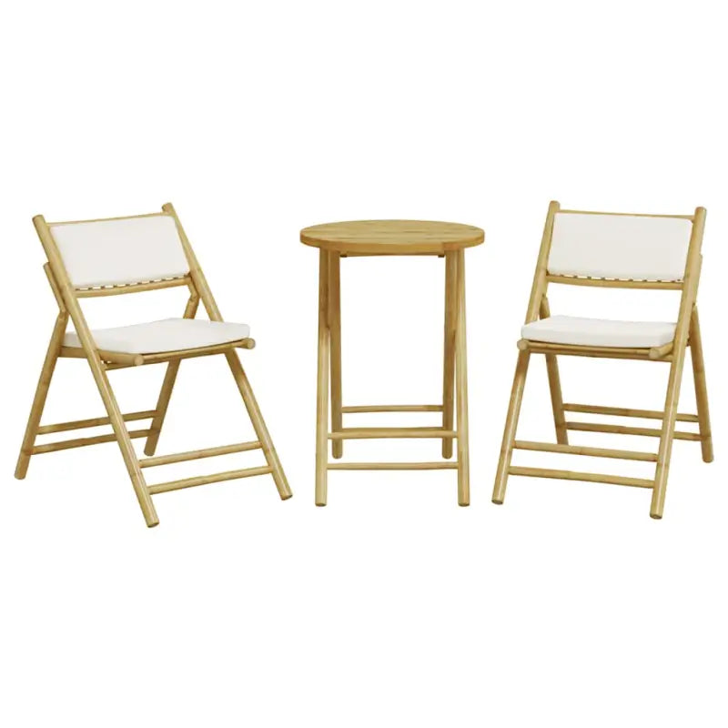 Bamboe tuinset met comfortabele zitervaring en wasbare hoes - Tuinsets