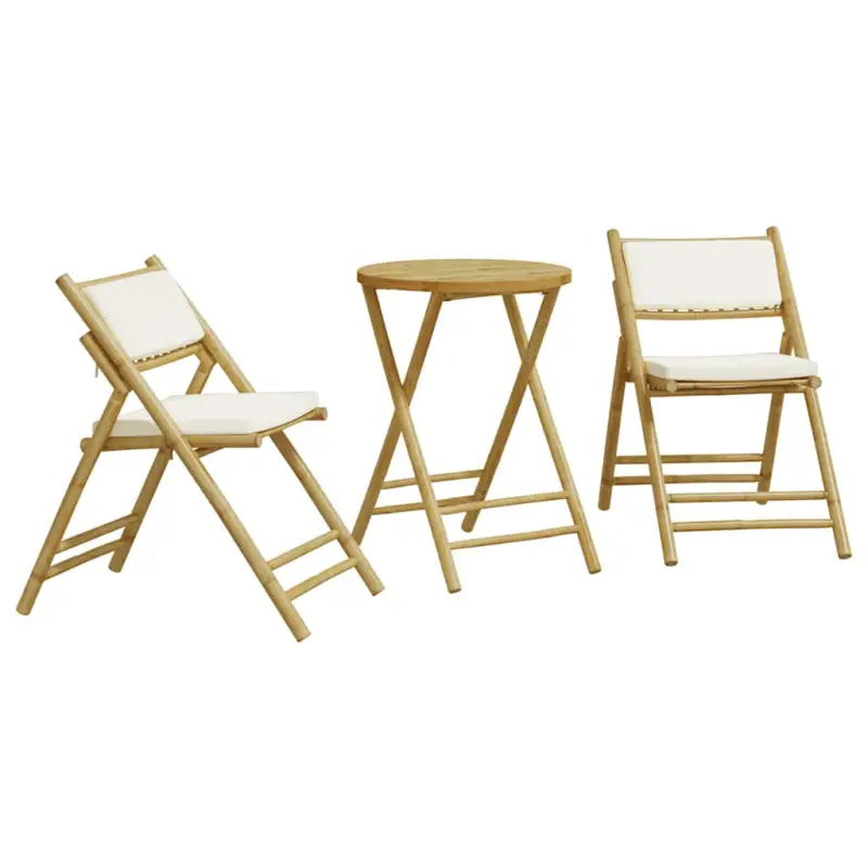 Bamboe tuinset met comfortabele zitervaring en wasbare hoes - Tuinsets
