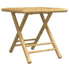 Bamboe Tuinset met Inklapbare Tuintafel en Tuinstoel - Tuinsets