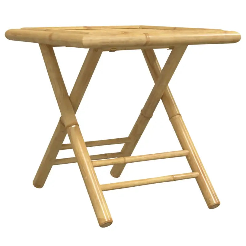 Bamboe Tuinset met Inklapbare Tuintafel en Tuinstoel - Tuinsets