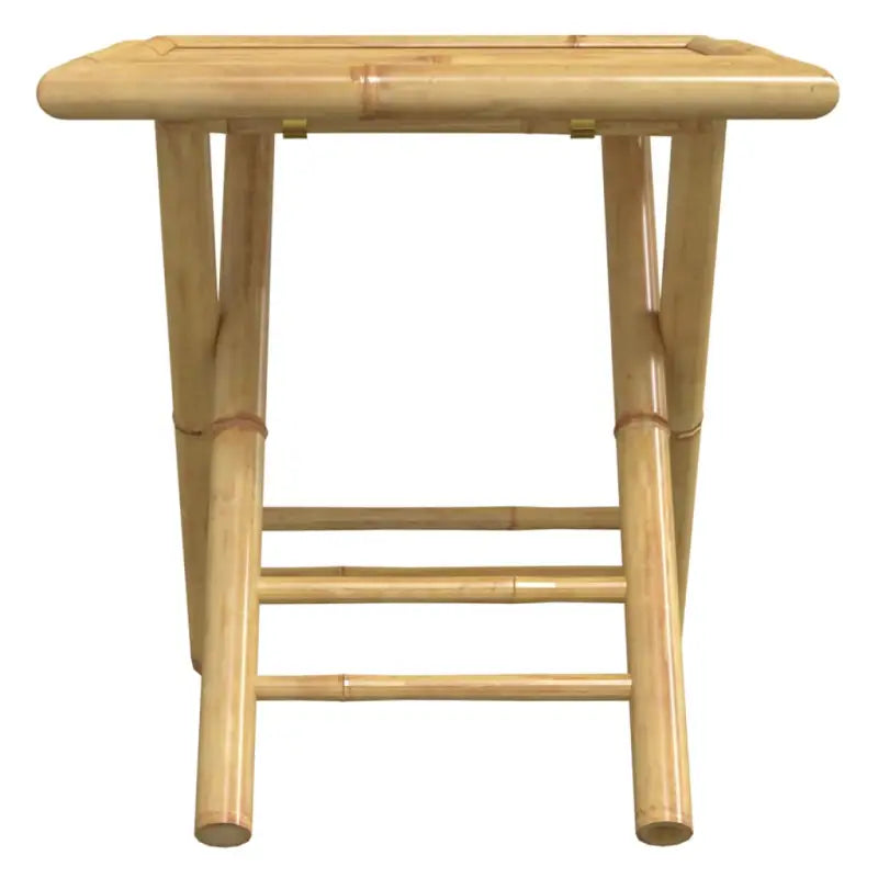 Bamboe Tuinset met Inklapbare Tuintafel en Tuinstoel - Tuinsets