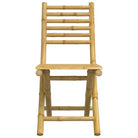 Bamboe Tuinset met Inklapbare Tuintafel en Tuinstoel - Tuinsets
