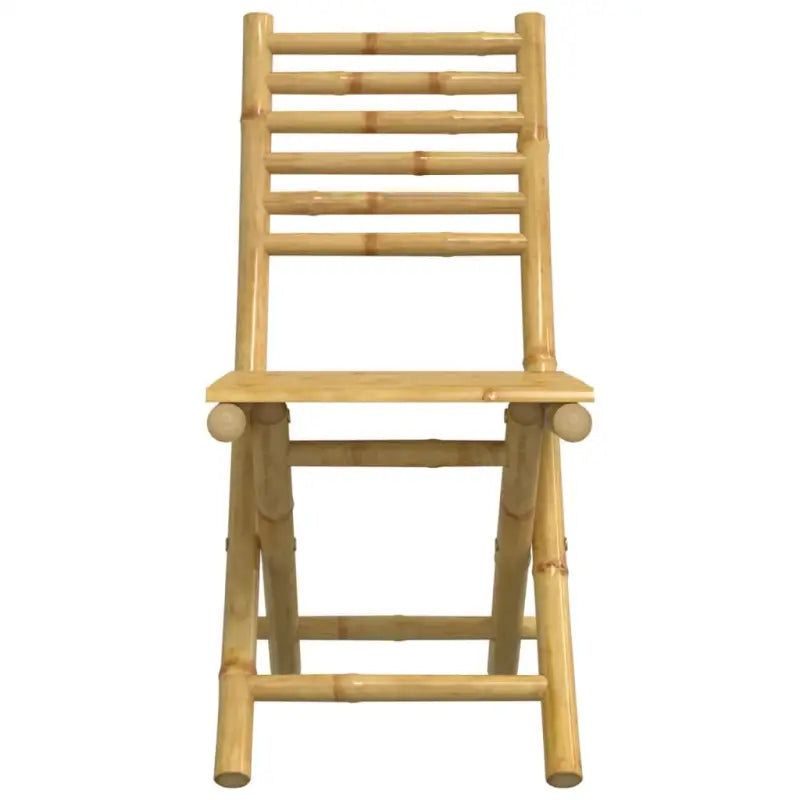 Bamboe Tuinset met Inklapbare Tuintafel en Tuinstoel - Tuinsets