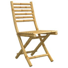 Bamboe Tuinset met Inklapbare Tuintafel en Tuinstoel - Tuinsets