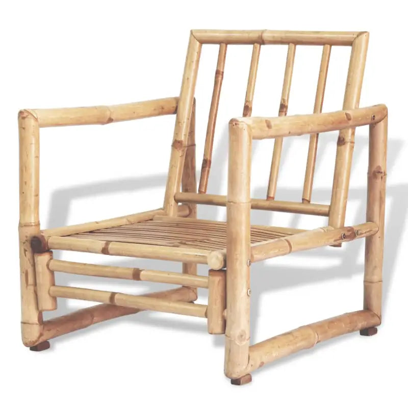 Bamboe tuinset met levering bevat hoogte armleuning en tropisch design - Tuinsets