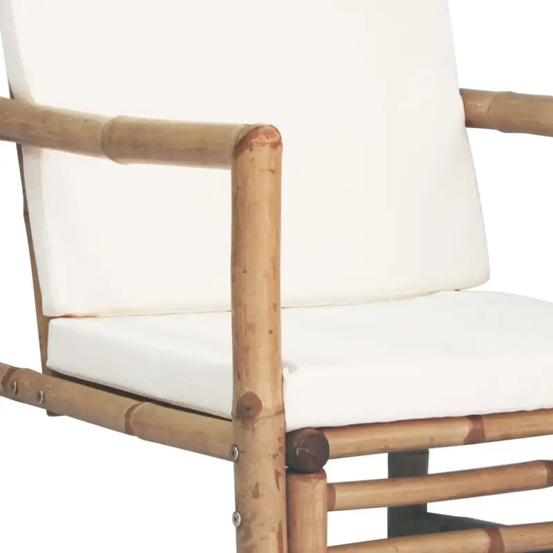 Bamboe tuinset met levering bevat hoogte armleuning en tropisch design - Tuinsets