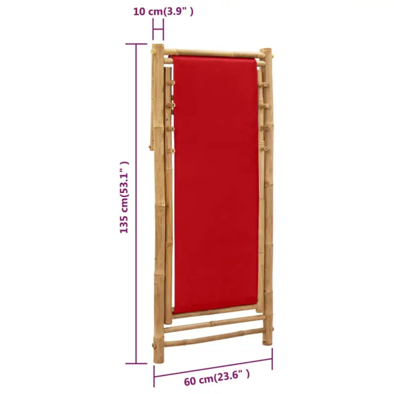 Bamboe tuinstoel voor tuin strand of camping - Tuinstoelen