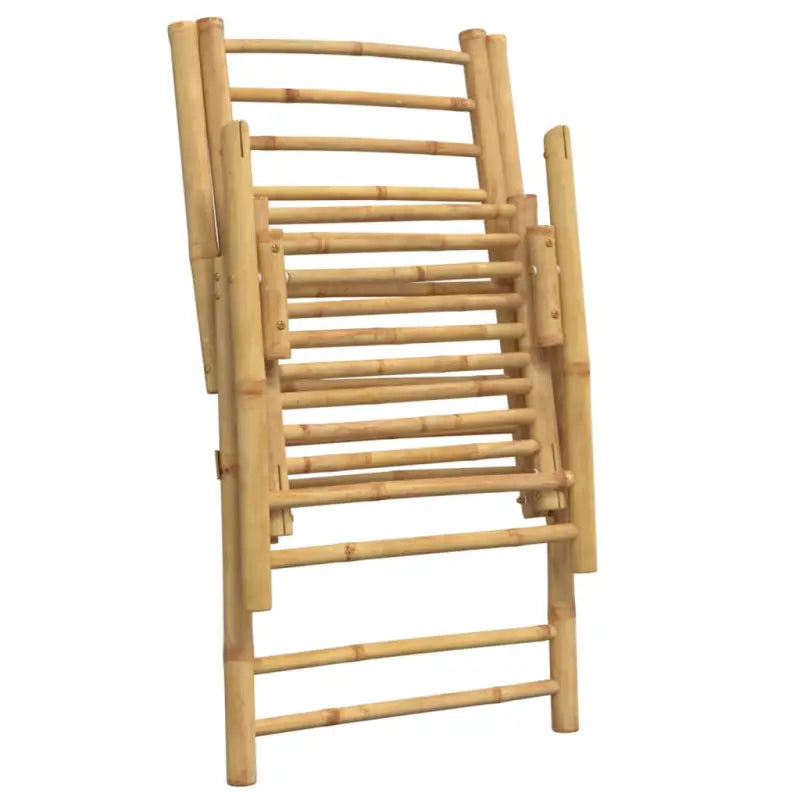 Bamboe tuinstoelen met comfortabele zitervaring en wasbare hoes - Tuinstoelen
