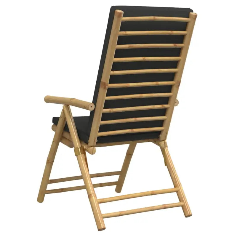 Bamboe tuinstoelen met comfortabele zitervaring en wasbare hoes - Tuinstoelen
