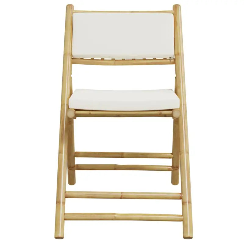 Bamboe tuinstoelen met comfortabele zitervaring en wasbare hoes - Tuinstoelen