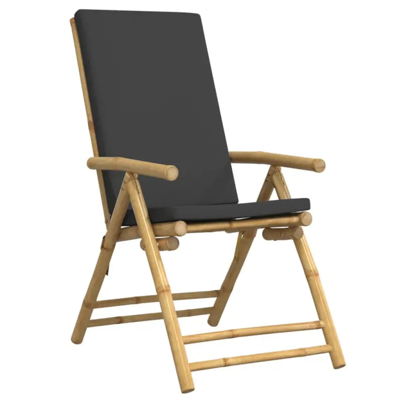 Bamboe tuinstoelen met comfortabele zitervaring en wasbare hoes - Tuinstoelen